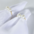 Kit Anel Para Guardanapos Pérola Duplo Grande 4cm x 3cm Argola Dourado