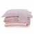 Kit Edredom Linho Casal Queen cor:Rosa (3202-11) na internet
