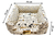 Kit Enxoval Luxo para Cachorro 100% Impermeável Bege Pets
