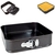 Imagem do Kit 3 Formas de Bolo Quadrada Antiaderente Fundo Removível