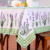 Toalha de Mesa Estampada 1 Peça 4 Lugares 100% Poliéster Lavanda