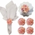 Kit 4 Porta Guardanapo Mimosa Flor Crisântemo