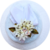 Kit 4 Porta Guardanapos Flor Lírios Branco Off White Branco