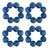 KIit 4 Argolas de Guardanapos Mística do Oriente Azul - comprar online
