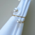 Kit 2 Anéis Para Guardanapos Pérola Duas Voltas 4,5cm x 4,5cm Argola Metal - comprar online