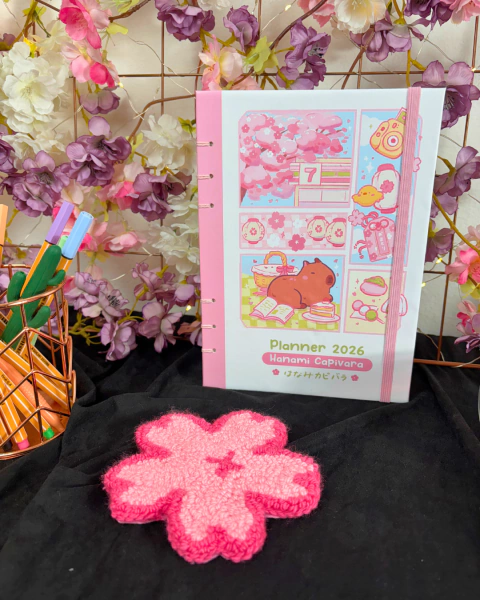 Planner Hanami Capivara 2026 - comprar online