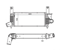 INTERCOOLER NISSAN FRONTIER 2.5 2008 À 2013 LD3 - Radicooler