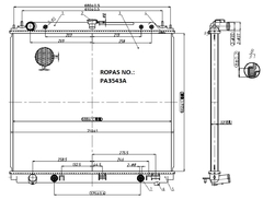 RADIADOR NISSAN FRONTIER 2007 À 2014 / PATHFINDER 2006 À 2009 2.5 LD3