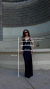 Vestido Escote V de Satén Negro en internet