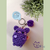 Chaveiro Amigurumi - Potato Cats (Roxo real)
