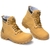Bota Coturno CAT Casual Bege Couro Ecológico