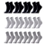 Imagem do Kit 12 Pares de Meia Masculina Algodão Cano Alto Longo