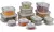 Kit Potes Herméticos Plásticos Cinza 12 Unidades Electrolux