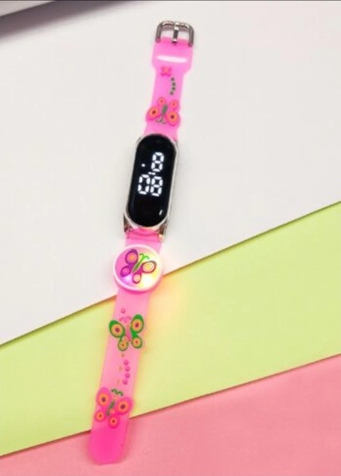 RELOJ CON LUZ - MARIPOSA
