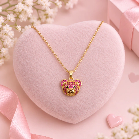 CADENA ACERO DORADO OSO