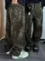 Leopard Baggy Jeans - ParasiteStore