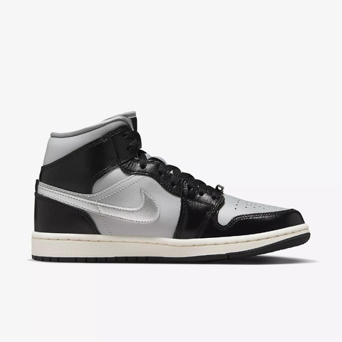 Air Jordan 1 Mid - Cinza e Preto