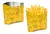50 Cx. Embalagem Batata Frita Balcão Interior Aluminizado - comprar online