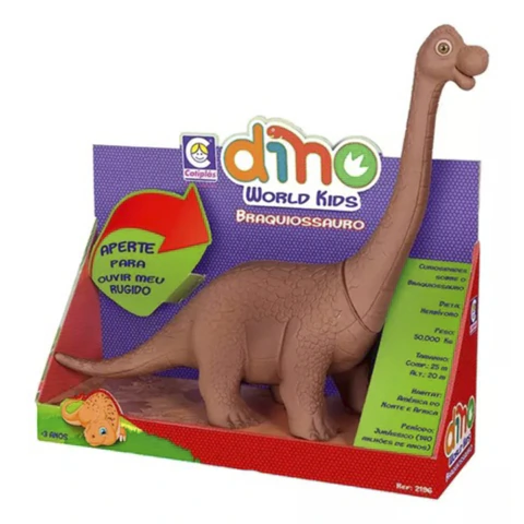 Braquiossauro Dino World Kids Cotiplás - embalagem