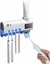 Dispenser Automático de Pasta de Dente com Esterilizador UV e Porta Escovas