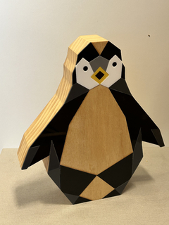 Peça decorativa pinguim