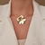 Choker de Aro com duas flores