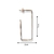 Argola Retangular M