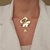 Choker de Aro mais colar de rosa