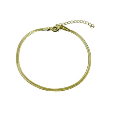 Pulseira Rabo De Rato 2 mm - Folheada Ouro 18k - comprar online