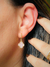 Imagem do Brinco Argola Trevo - Folheado Ouro 18k