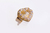 Brinco Coração Cristal Folheado em Ouro 18k (BR0146) - comprar online