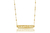 Colar com Corrente e Pingente Gratidão Folheado Ouro 18k (CL0025)