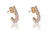 Brinco Pequeno com Mini Pérolas Folheado em Ouro 18k (BR0008) - comprar online