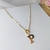 Colar de Letras Folheado em Ouro 18 (CL0061) - comprar online