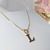 Colar de Letras Folheado em Ouro 18 (CL0061) - comprar online