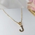Colar de Letras Folheado em Ouro 18 (CL0061) - Trazlogo