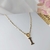 Colar de Letras Folheado em Ouro 18 (CL0061) - Trazlogo