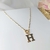 Colar de Letras Folheado em Ouro 18 (CL0061)