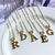 Colar de Letras Folheado em Ouro 18 (CL0061) - comprar online