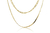 Colar Duplo com Correntes Grossas Folheado em Ouro 18k (CL0021) - comprar online