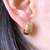 Brinco de Argolinha Grossa Trabalhada Folheado em Ouro 18k (BR0196)