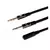 Kit 2 Cabo Adaptador Headphone P3 Para Headset (2 P2 Audio E Mic)