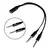 Kit 2 Cabo Adaptador Headphone P3 Para Headset (2 P2 Audio E Mic)