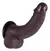DILDO REALISTA NEGRO 19.5x4CM