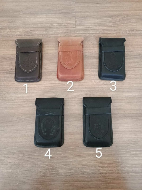 Bainha Para Celular Em Couro