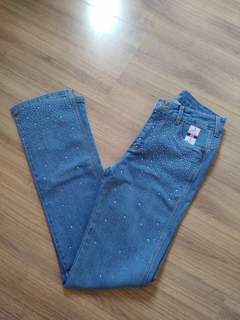 CALÇA MULA ROSA CLARA BRILHO INTEIRA