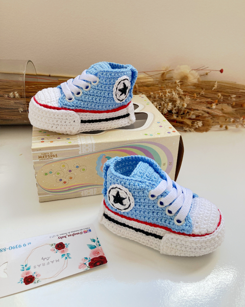 Tênis All Star azul bebê