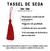 100pçs Franja Pingente Tassel De Seda - 7cm - Escolha A Cor - loja online