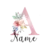 Imagem do Caixa de Memórias Floral | Porta Dente e Recordações com Nome Personalizado