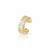 Piercing Fake Dourado Cravejado Navete